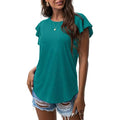 Summer Knit Ruffle Short Sleeve Top by DailySale