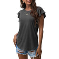 Summer Knit Ruffle Short Sleeve Top by DailySale