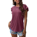 Summer Knit Ruffle Short Sleeve Top by DailySale
