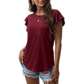 Summer Knit Ruffle Short Sleeve Top by DailySale
