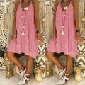 Summer Women's Loose V-neck Sling Sleeveless Dress by DailySale