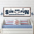 Sun And Fun Sign by Tailored Canvases