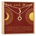 Sun and Moon Celestial Jewelry Necklace Set by Dear Ava