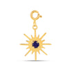 Sun Charm Sapphire Pendant Only