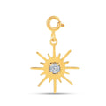 Sun Charm Sapphire Pendant Only by Fine Color Jewels