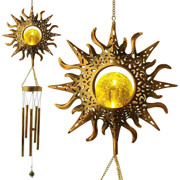 Sun Solar Wind Chimes by DailySale