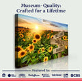 Sunflower Field Family Names Sign by Tailored Canvases