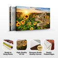 Sunflower Field Family Names Sign by Tailored Canvases