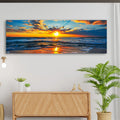 Sunrise On Atlantic Ocean Canvas Wall Art II by Tailored Canvases
