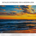 Sunrise On Atlantic Ocean Canvas Wall Art II by Tailored Canvases