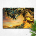 Sunset Ocean Wave Canvas Wall Art by Tailored Canvases