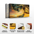 Sunset Ocean Wave Canvas Wall Art by Tailored Canvases