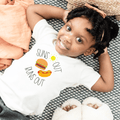 graphic tee | suns out buns out by Finn + Emma