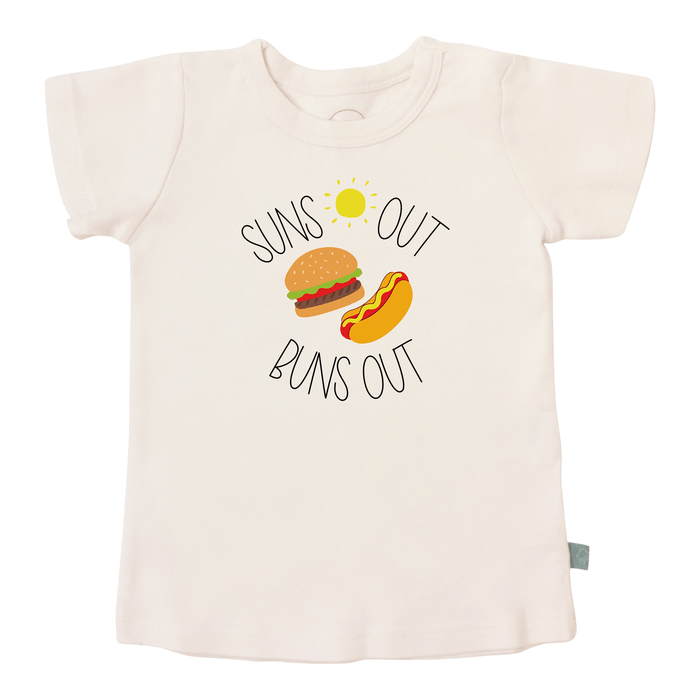 graphic tee | suns out buns out by Finn + Emma