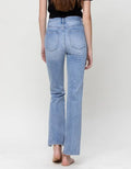 Super High Rise Straight Ankle With Slit Detail by Boutique 23
