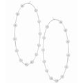 Super Huge Circle Pearls Earrings Thin Dangle by DailySale