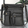 Super Soft Genuine Leather Top Belt Accent Crossbody Bag by DailySale