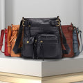 Super Soft Genuine Leather Top Belt Accent Crossbody Bag by DailySale