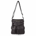 Super Soft Genuine Leather Top Belt Accent Crossbody Bag by DailySale