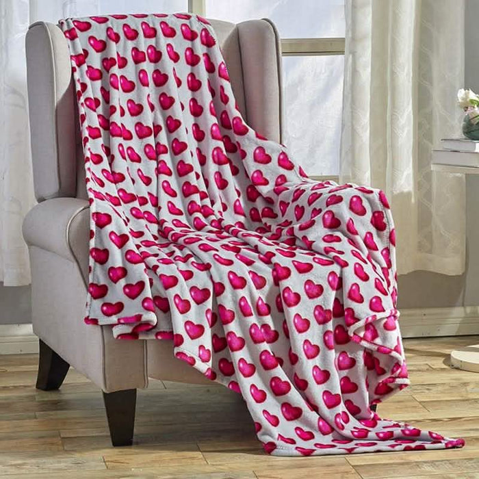 Super Soft Microplush Valentine Throw - Assorted Styles by DailySale