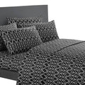 Super Soft Two-Tone Geometric Leaf Pattern Sheet Set by DailySale