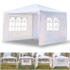 SUPERHOMUSE 3 x 3m Three Sides Waterproof Tent with Spiral Tubes White