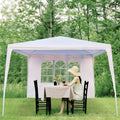 SUPERHOMUSE 3 x 3m Three Sides Waterproof Tent with Spiral Tubes White by DailySale