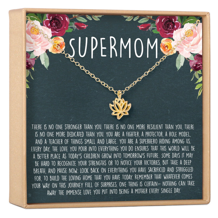 Supermom Lotus Necklace by Dear Ava