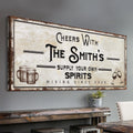 Supply Your Own Spirits Bar Sign by Tailored Canvases
