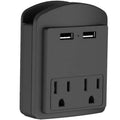 Surge Protector 2 Wall Outlets and 2 USB Ports by DailySale