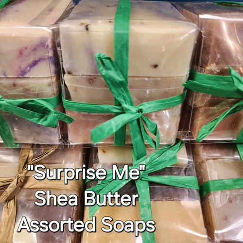 "Surprise Me" Shea Butter Assorted Soaps Trio by Adiva Naturals