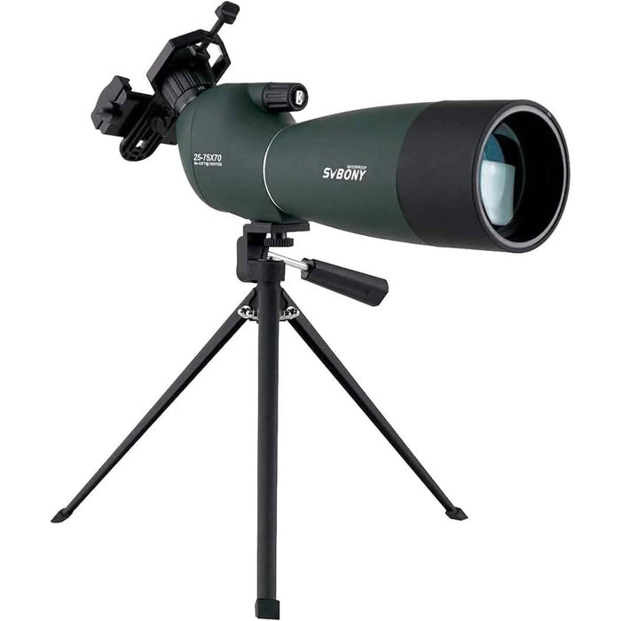 SVBONY SV28 25-75x70 Spotting Scopes with Tripod (Refurbished) by DailySale