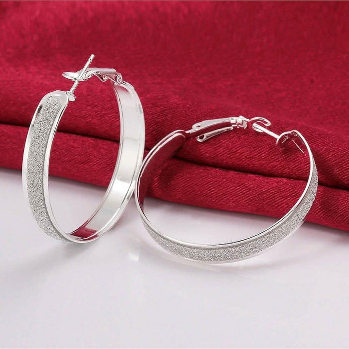 Swarovski Crystal Dust Large Hoop Earrings by DailySale