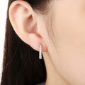 Swarovski Crystal Hoop Earrings In 18K Yellow Gold by DailySale