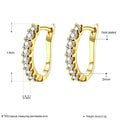 Swarovski Crystal Hoop Earrings In 18K Yellow Gold by DailySale