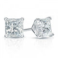 Swarovski Crystals Princess-Cut Stud Earrings by DailySale