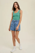 Sweater Tank Top - Emerald by Boutique 23