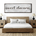 Sweet Dreams Bedroom Grunge Sign by Tailored Canvases