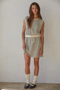 Swen Striped Sleeveless Mini Dress by Boutique 23