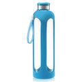 Swig Savvy Glass Water Bottles with Protective Silicone Sleeve & Stainless Steel Leak Proof Lid by DailySale