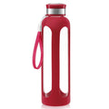 Swig Savvy Glass Water Bottles with Protective Silicone Sleeve & Stainless Steel Leak Proof Lid by DailySale