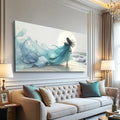 Swirling Winds by the Ocean Abstract Wall Art by Tailored Canvases