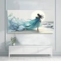 Swirling Winds by the Ocean Abstract Wall Art by Tailored Canvases