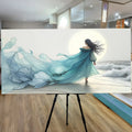 Swirling Winds by the Ocean Abstract Wall Art by Tailored Canvases