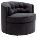 Swivel Accent Linen Fabric Bucket Reading Chair by DailySale