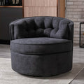 Swivel Accent Linen Fabric Bucket Reading Chair by DailySale