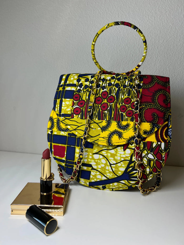 Syda African Print Handbag by Duma Mbili LLC