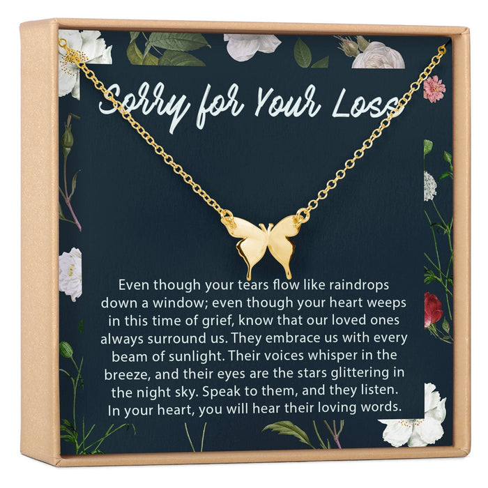 Sympathy Butterfly Pendant Necklace by Dear Ava