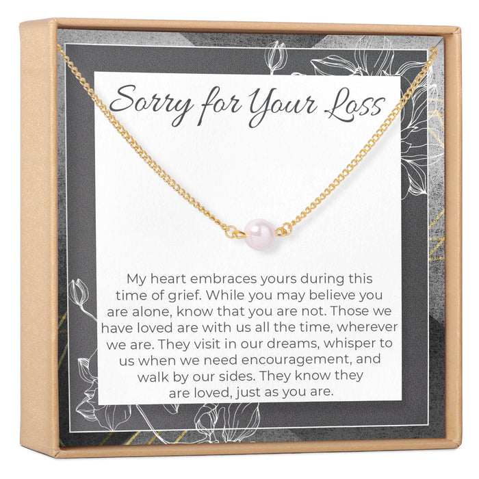 Sympathy Pearl Necklace by Dear Ava
