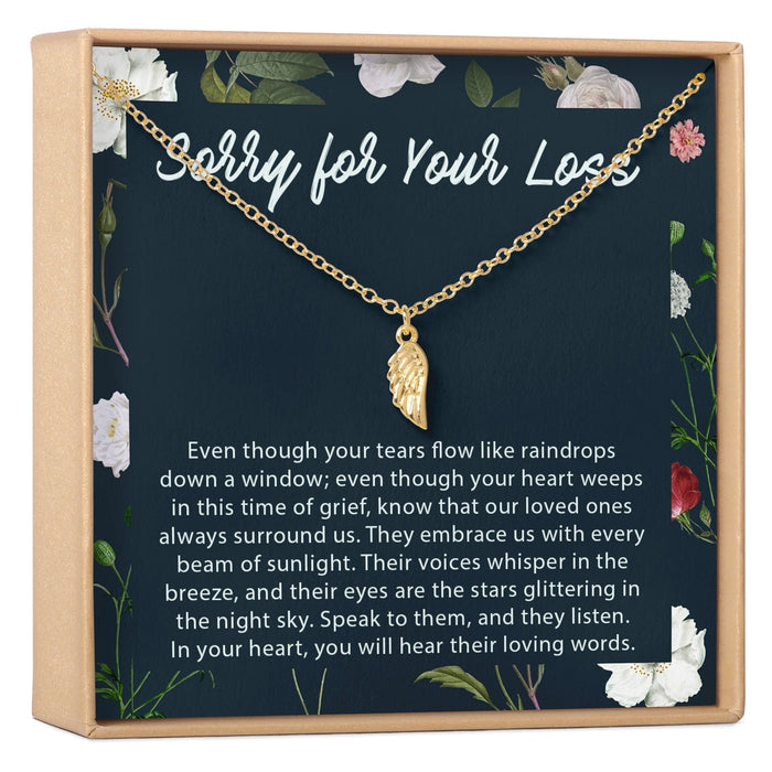 Sympathy Wing Pendant Necklace by Dear Ava